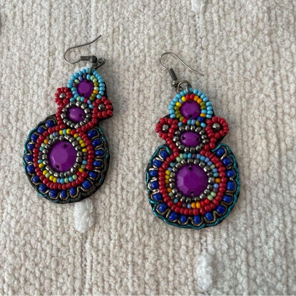 Colorful Beaded Earrings